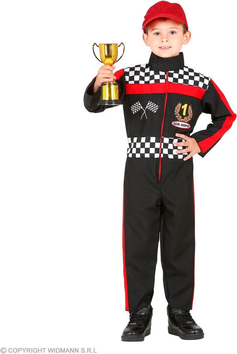 Formule 1 Kostuum | Beste F1 Coureur Van De Grid Kind | Jongen | Maat 104 | Carnaval kostuum | Verkleedkleding